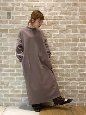 かわの くみこさん(レディース・154cm)の冬コーディネート