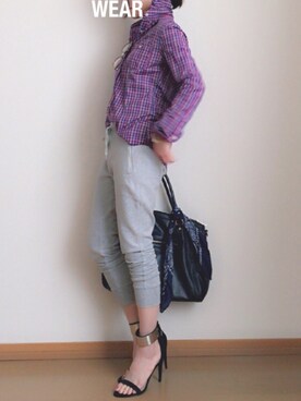 「VENCEEXCHANGE（ヴァンスエクスチェンジ）のアイテム（財布/小物）」を使った、Ris.さん（レディース・155cm）の春コーディネート