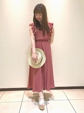 「マキシワンピ」｜a   y  a   ❁﻿˖°さん（レディース・152cm・20代）の春コーディネート
