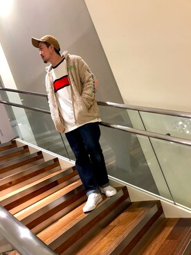 「DIESEL（ディーゼル）のアイテム（Tシャツ/カットソー）」を使った、DIESEL KOHEYさん（メンズ・172cm）の秋コーディネート