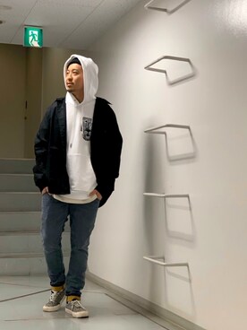 「DIESEL（ディーゼル）のアイテム（シャツ/ブラウス）」を使った、DIESEL KOHEYさん（メンズ・172cm）の春コーディネート