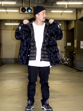 「DIESEL（ディーゼル）のアイテム（その他アウター）」を使った、DIESEL KOHEYさん（メンズ・172cm）の秋コーディネート