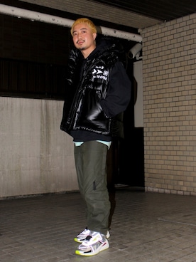 「diesel福岡」｜「アイテム（ジャケット/アウター）」を使った、DIESEL KOHEYさん（メンズ・172cm）の冬コーディネート