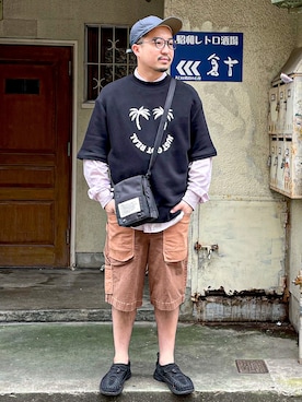 「DIESEL（ディーゼル）のアイテム（シャツ/ブラウス）」を使った、DIESEL KOHEYさん（メンズ・172cm）の春コーディネート