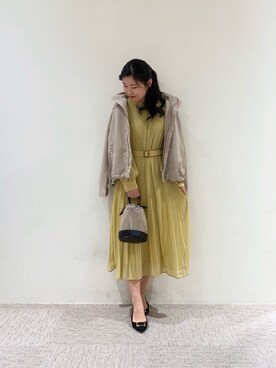 「Te chichi（テチチ）のアイテム（マウンテンパーカー）」を使った、nanaさん（レディース・160cm）の春コーディネート