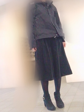 「ESPERANZA（エスペランサ）のアイテム（ブーティ）」を使った、りさん（レディース・156cm）の秋コーディネート