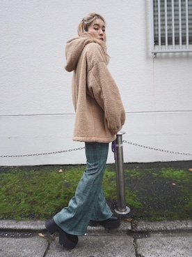 「アイテム（レッグウェア、グリーン系）」を使った、FIG&VIPER_hayamiさん（レディース・155cm）の春コーディネート