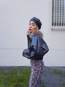 「FIG&VIPER（フィグアンドバイパー）のアイテム（その他アウター）」を使った、FIG&VIPER_hayamiさん（レディース・155cm）の冬コーディネート