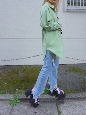 「FIG&VIPER（フィグアンドバイパー）のアイテム」を使った、FIG&VIPER_hayamiさん（レディース・155cm）の春コーディネート