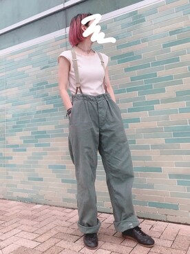 サスペンダーを使った チェコ軍 のレディース人気ファッションコーディネート Wear