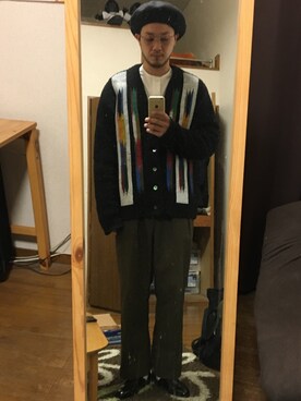 「ITTY BITTY（イッティービッティー）のアイテム（トップス）」を使った、ちんやさん（メンズ・175cm）の冬コーディネート