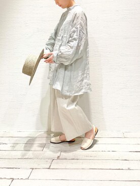 「PUAL CE CIN（ピュアルセシン）のアイテム（帽子）」を使った、9nikoさん（レディース・162cm）の春コーディネート