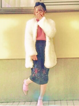 りなぽちゃさん（レディース・156cm）の冬コーディネート