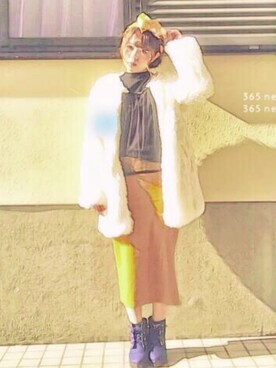 りなぽちゃさん（レディース・156cm）の冬コーディネート