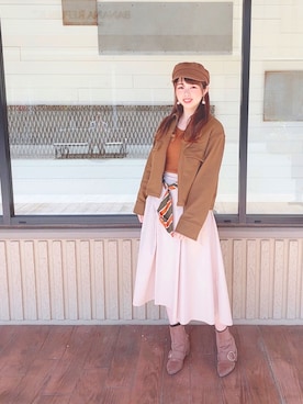 りなぽちゃさん（レディース・156cm）の春コーディネート
