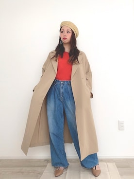 りなぽちゃさん（レディース・156cm）の春コーディネート