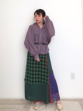 りなぽちゃさん（レディース・156cm）の春コーディネート