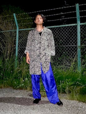 「BEAMS（ビームス）のアイテム（その他シューズ）」を使った、KAWAちゃんさん（メンズ・165cm）の夏コーディネート