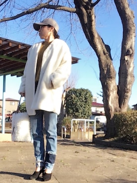 hanaさん（レディース・156cm）の冬コーディネート