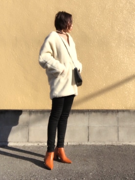 hanaさん（レディース・156cm）の冬コーディネート