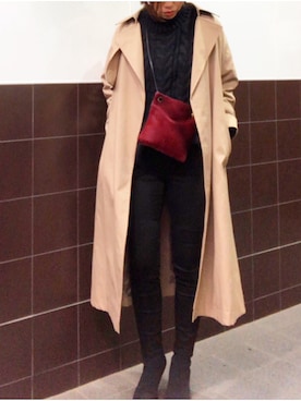 hanaさん（レディース・156cm）の冬コーディネート