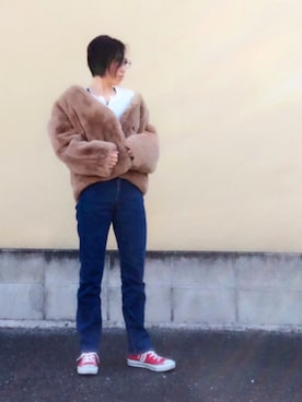 hanaさん（レディース・156cm）の冬コーディネート