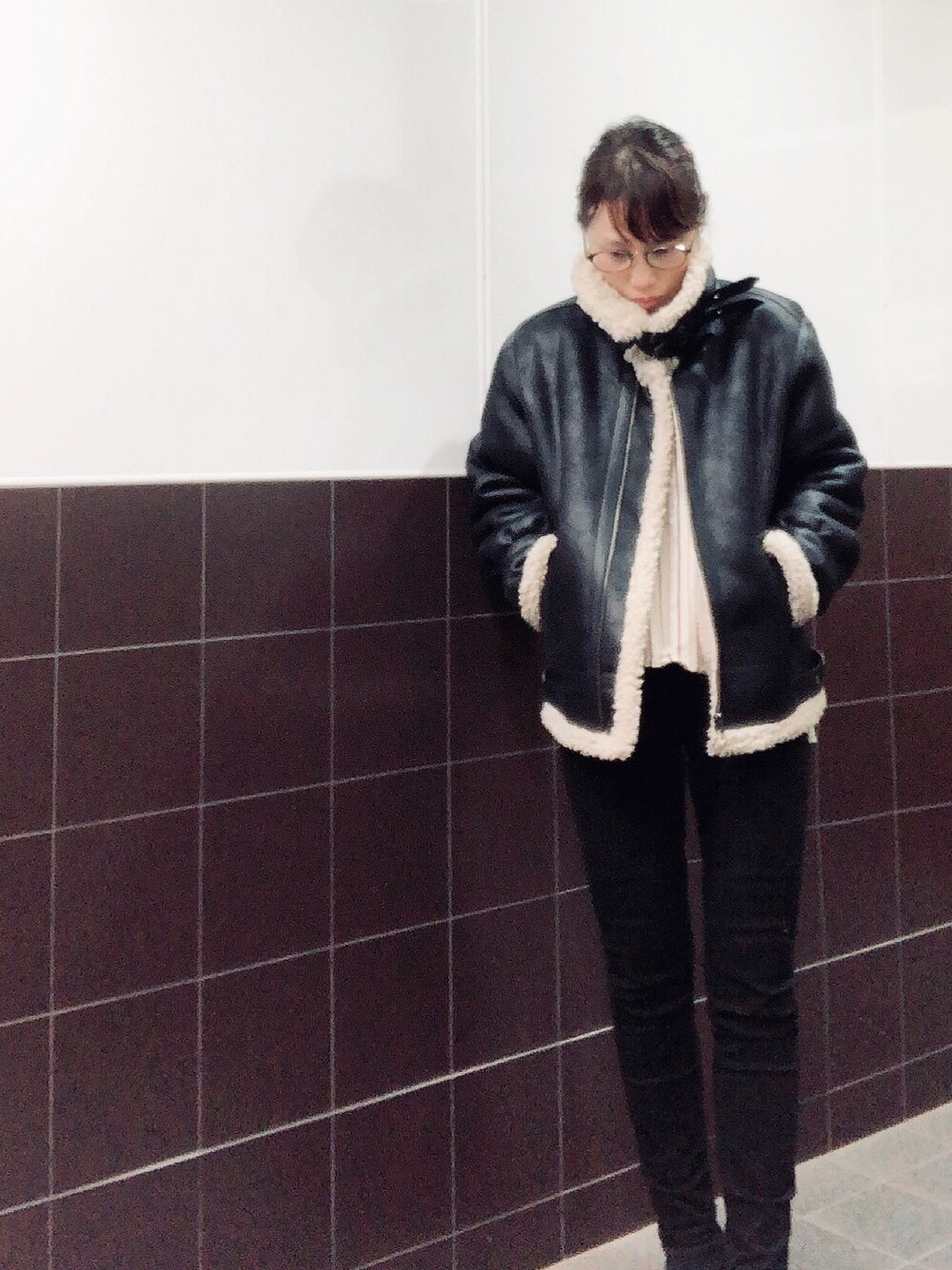 6（ロク）の「＜6(ROKU)＞STRIPE LONG CUFFS SHIRTS/ｼｬﾂ