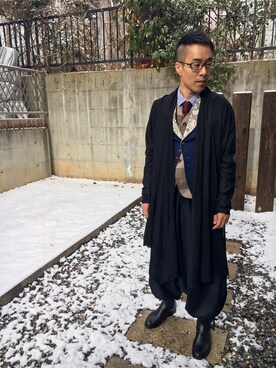 「meduse（メデュース）のアイテム」を使った、tonko330さん（メンズ・170cm）の冬コーディネート