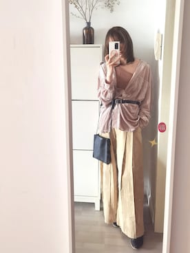 「休闲」｜「アイテム（パンプス）」を使った、funnycindyさん（レディース・164cm）の春コーディネート