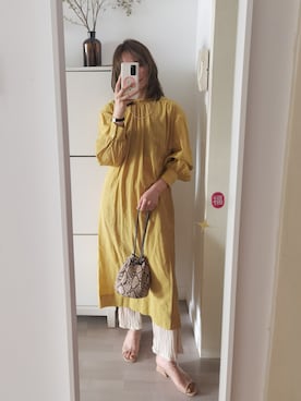 「日系极简」｜「アイテム（アクセサリー）」を使った、funnycindyさん（レディース・164cm）の春コーディネート