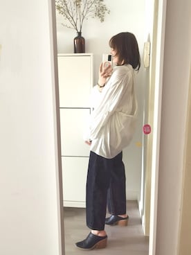 「日系极简」｜「アイテム（アクセサリー）」を使った、funnycindyさん（レディース・164cm）の春コーディネート