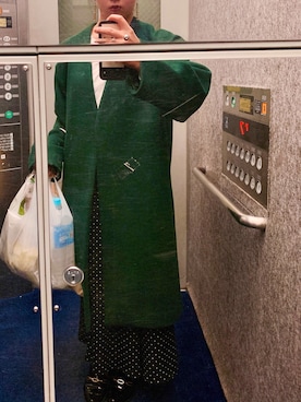 「BEAMS（ビームス）のアイテム（ピアス（両耳用））」を使った、ゆーさん（レディース・159cm）の冬コーディネート