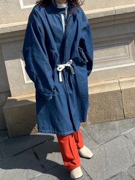 「Kastane（カスタネ）のアイテム（モッズコート）」を使った、ゆーさん（レディース・159cm）の冬コーディネート