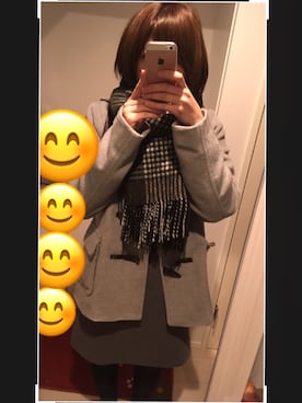 「chocol raffine robe（ショコラフィネローブ）のアイテム（ダッフルコート）」を使った、to*yaさん（レディース・151cm）の冬コーディネート
