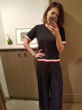 「2018ss」｜「アイテム（腕時計）」を使った、RIEさん（レディース・163cm）の春コーディネート