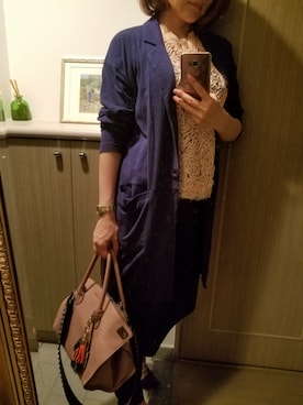 「COCCINELLE（コチネレ）のアイテム」を使った、RIEさん（レディース・163cm）の春コーディネート