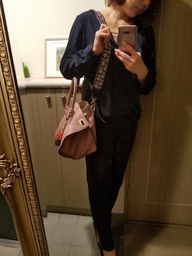 「COCCINELLE（コチネレ）のアイテム」を使った、RIEさん（レディース・163cm）の春コーディネート