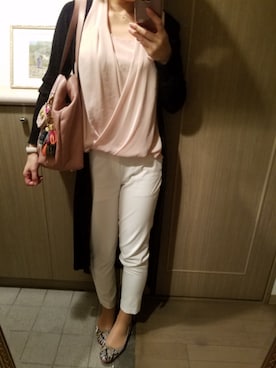 「COCCINELLE（コチネレ）のアイテム」を使った、RIEさん（レディース・163cm）の夏コーディネート