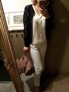 「COCCINELLE（コチネレ）のアイテム」を使った、RIEさん（レディース・163cm）の夏コーディネート