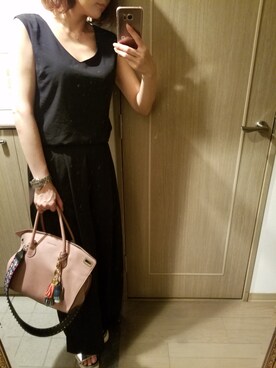 「DURAS（デュラス）のアイテム（パンツ）」を使った、RIEさん（レディース・163cm）の夏コーディネート