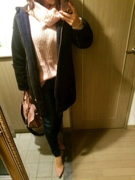 「COCCINELLE（コチネレ）のアイテム」を使った、RIEさん（レディース・163cm）の秋コーディネート