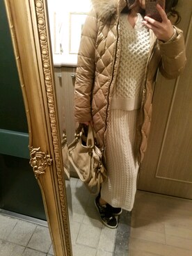 「LIU・JO（リュージョー）のアイテム」を使った、RIEさん（レディース・163cm）の冬コーディネート