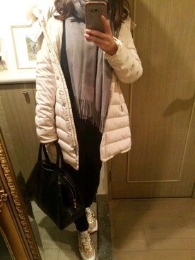「LIU・JO（リュージョー）のアイテム」を使った、RIEさん（レディース・163cm）の冬コーディネート