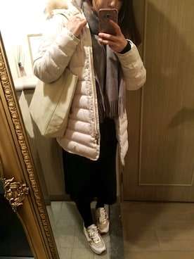 「LIU・JO（リュージョー）のアイテム」を使った、RIEさん（レディース・163cm）の冬コーディネート