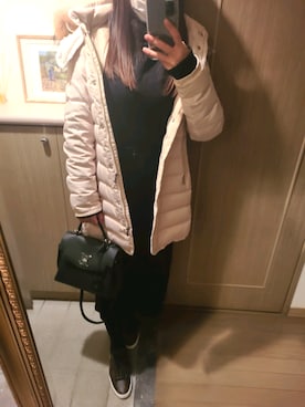 「MARELLA（マレーラ）のアイテム」を使った、RIEさん（レディース・163cm）の冬コーディネート