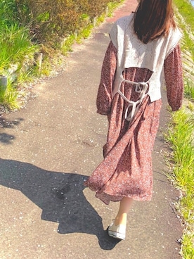 「AS as know as（エーエス アズノウアズ）のアイテム（ワンピース/ドレス）」を使った、pooonさん（レディース・155cm）の夏コーディネート