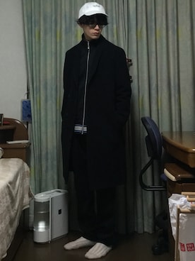 「アイテム（ジャージ）」を使った、もりっちさん（メンズ・170cm・20代）の冬コーディネート