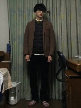 「liss 」｜もりっちさん（メンズ・168cm）の冬コーディネート