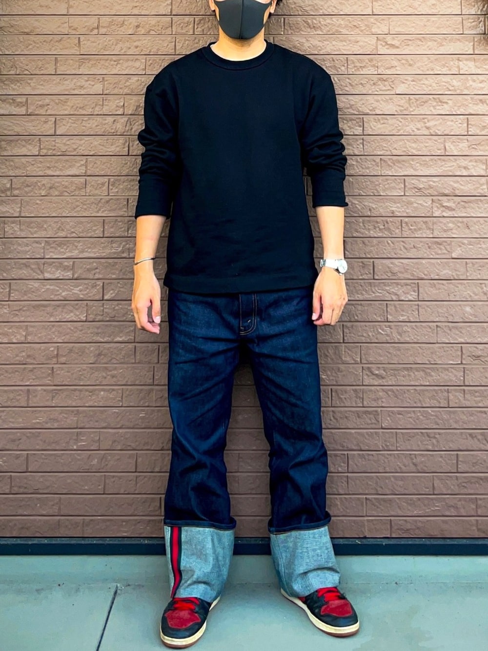 GUCCI ストレートデニム 中古・古着通販】GUCCI (グッチ) ヴィンテージ加工 サイドライン