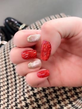 「ネイル」｜えりっくさん（レディース・170cm）の冬コーディネート